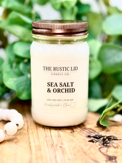 Sea Salt & Orchid 16 oz candle