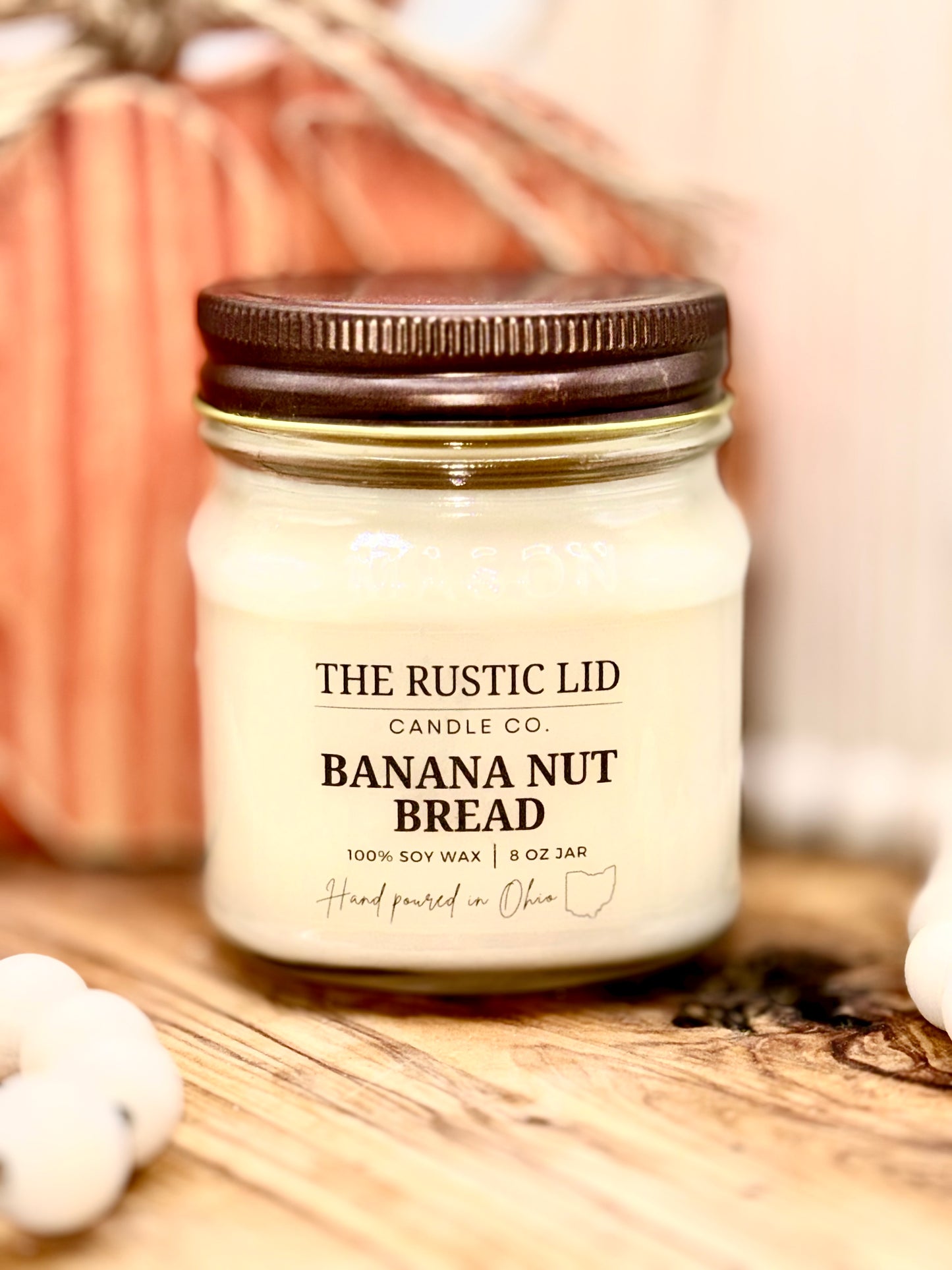 Banana Nut Bread 8 oz candle