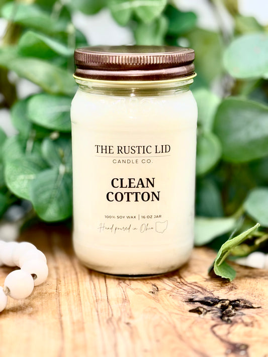 Clean Cotton 16 oz candle