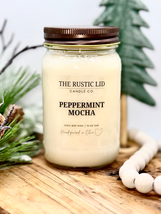 Peppermint Mocha 16 oz candle